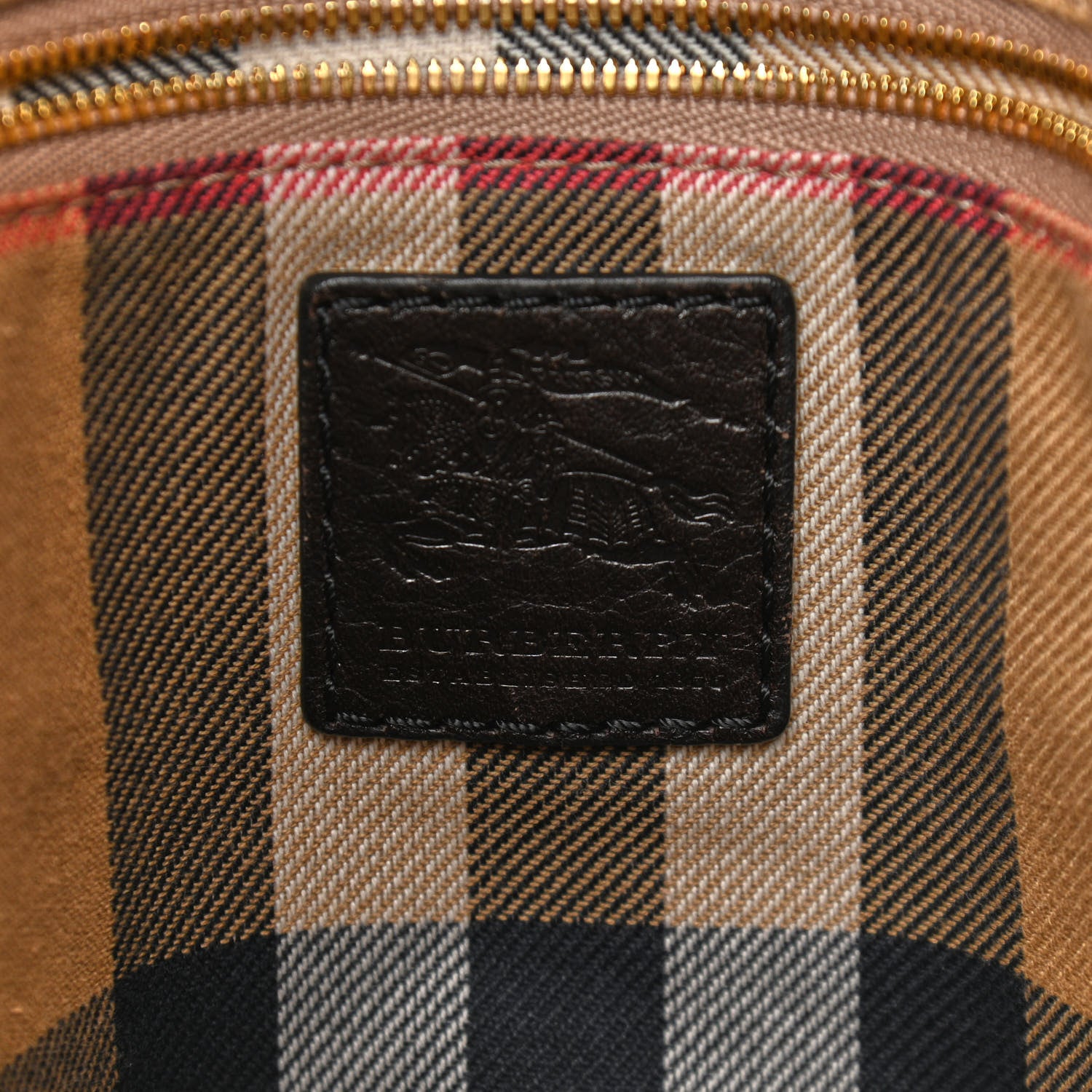Burberry Calfskin Buckle Tote Dark Brown 8 of 13
