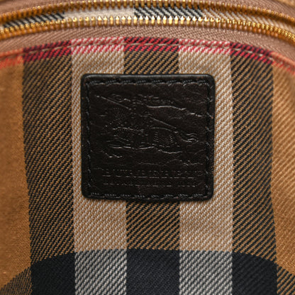 Burberry Calfskin Buckle Tote Dark Brown 8 of 13