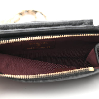 Chanel Caviar Quilted CC Phone Holder Black 5 of 12
