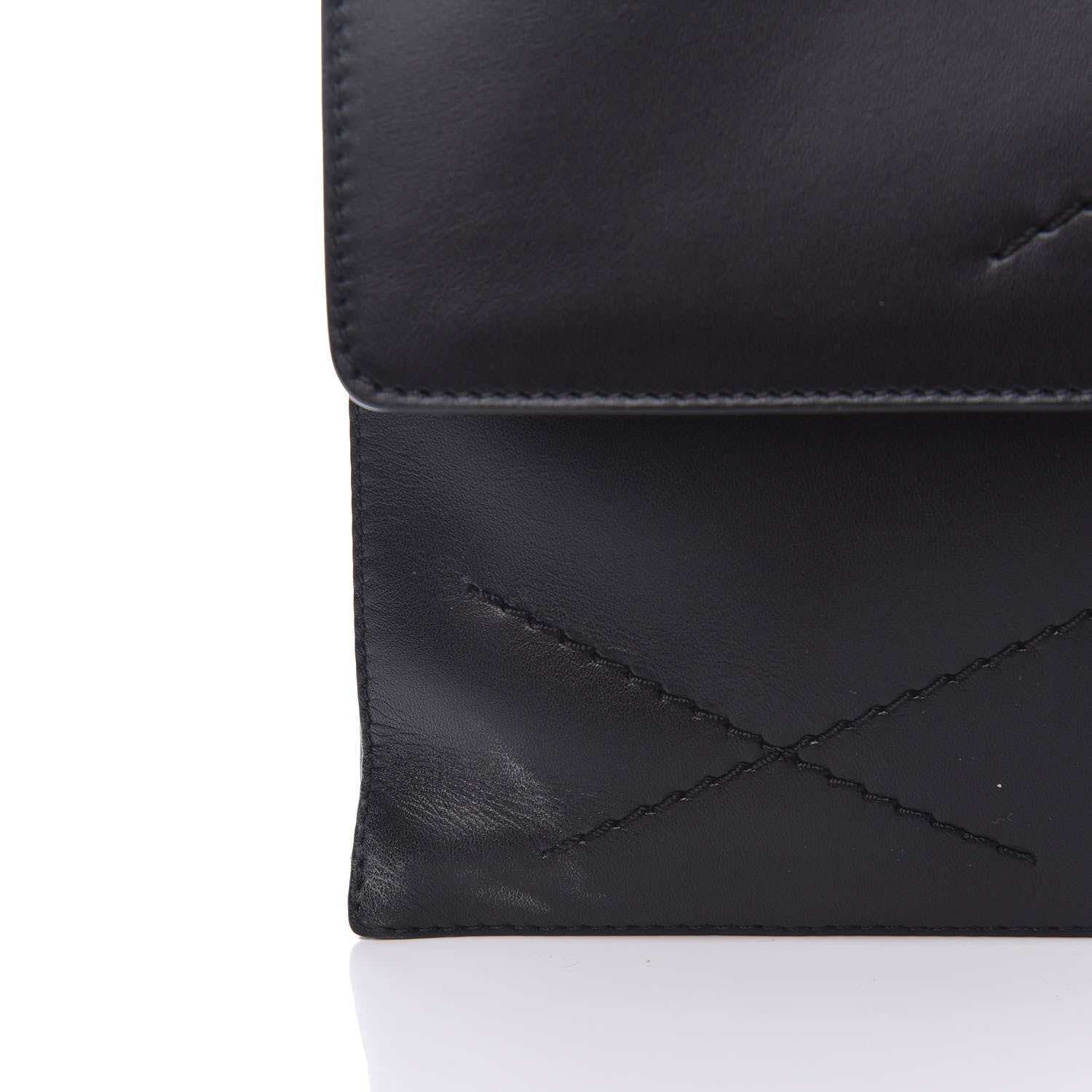 Lanvin Lambskin Quilted Medium Sugar Flap Shoulder Bag Black 12 of 13
