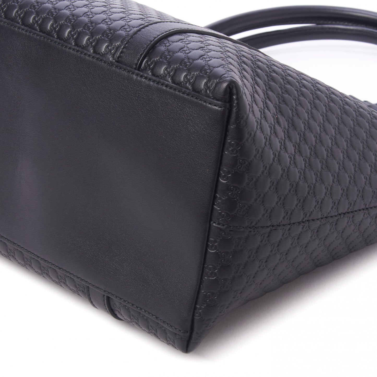 Soft Microguccissima Large Dome Satchel Black