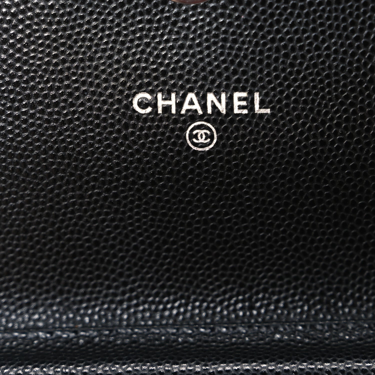 Chanel Caviar Quilted Coco Chanel Logo Clutch With Chain Flap Black 6 of 11