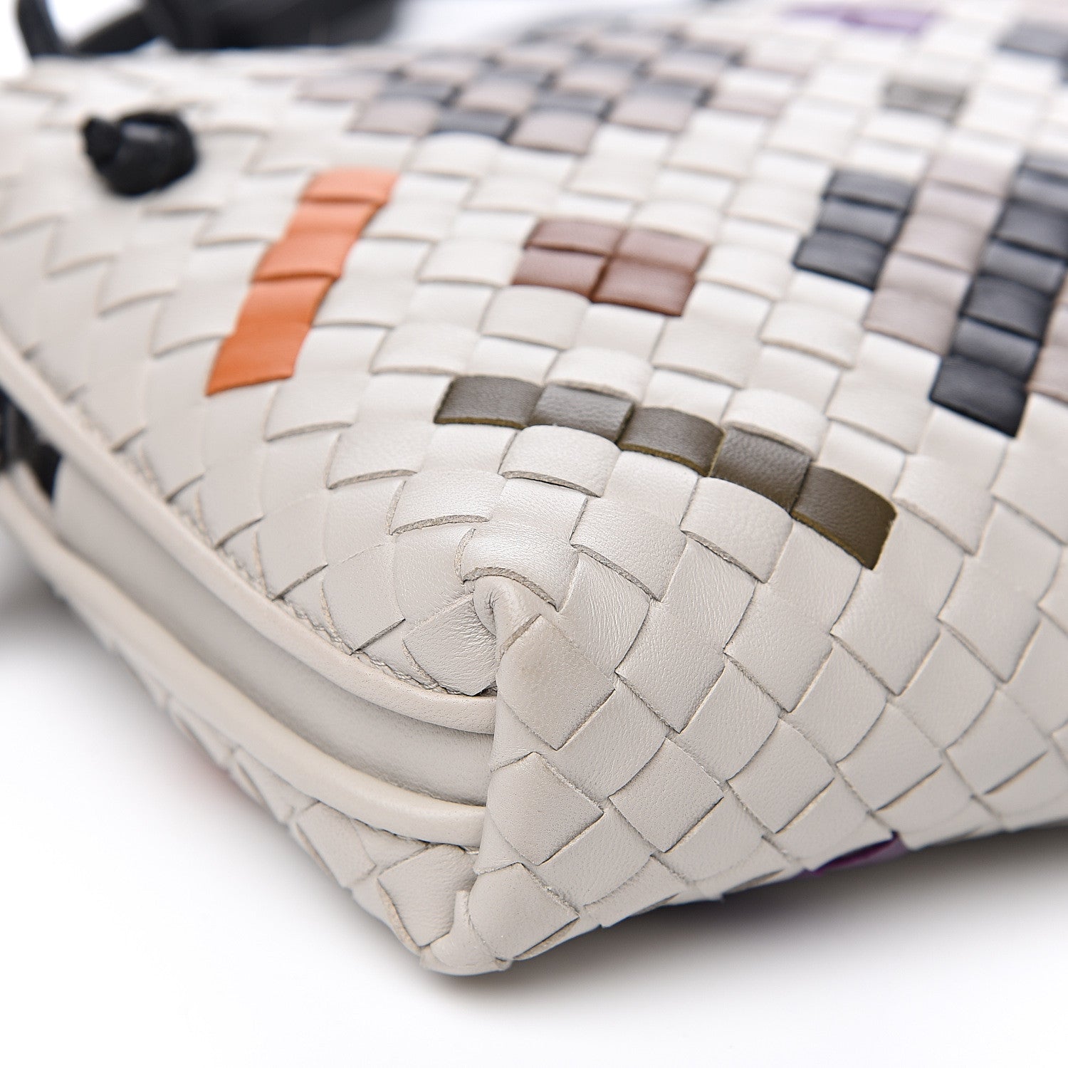 Bottega Veneta Nappa Intrecciato Nodini Crossbody Messenger Cement Abstract 7 of 9