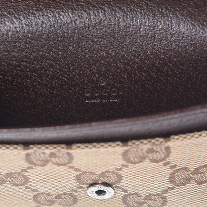 Gucci GG Monogram Card CaseFlap Wallet Dark Brown 6 of 7