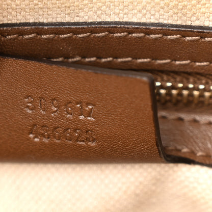 Gucci GG Supreme Monogram Margaux Calfskin Small Nice Top Handle Dome Bag Beige Ebony Acero 7 of 20