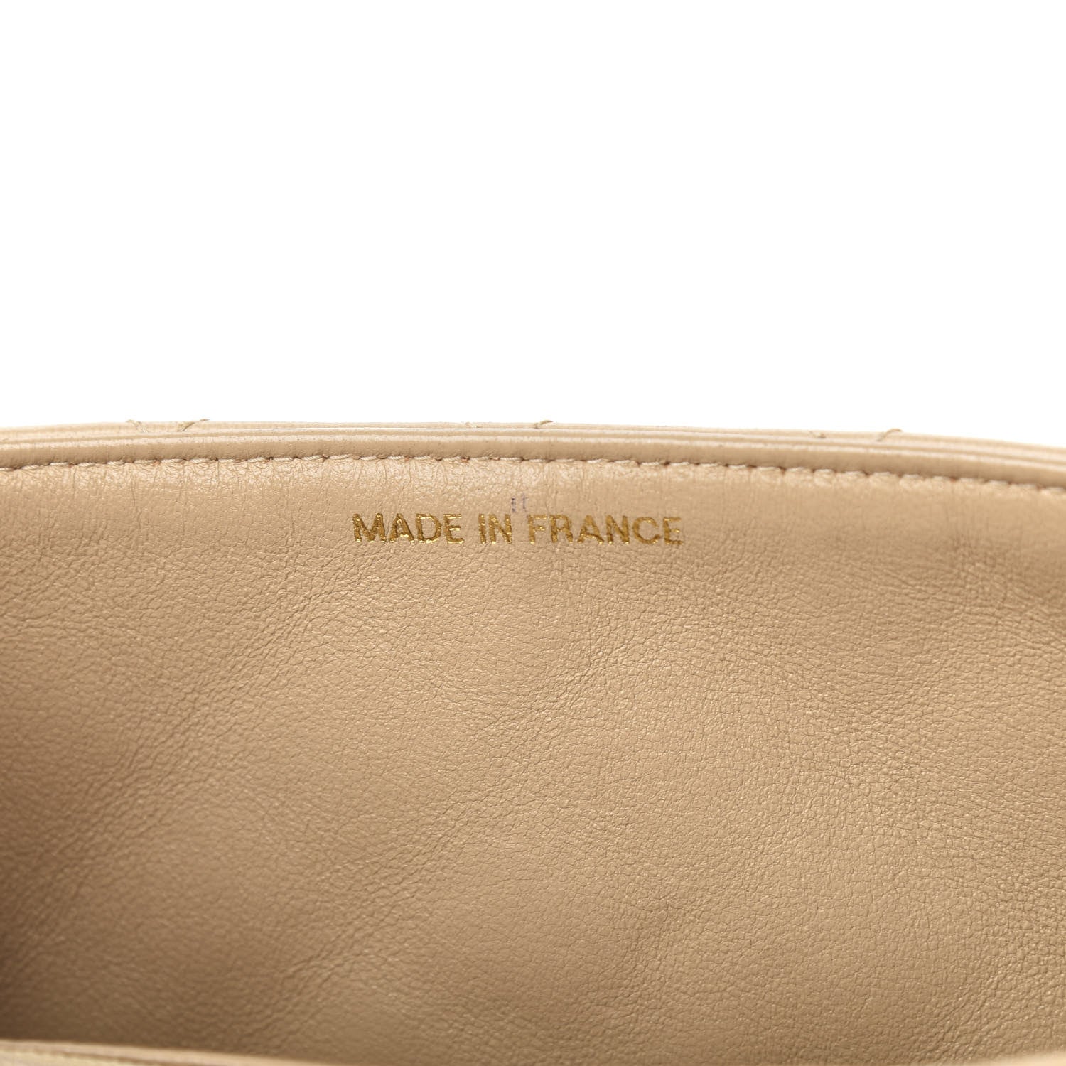 Chanel Lambskin Quilted Mini Square Flap Beige 8 of 12