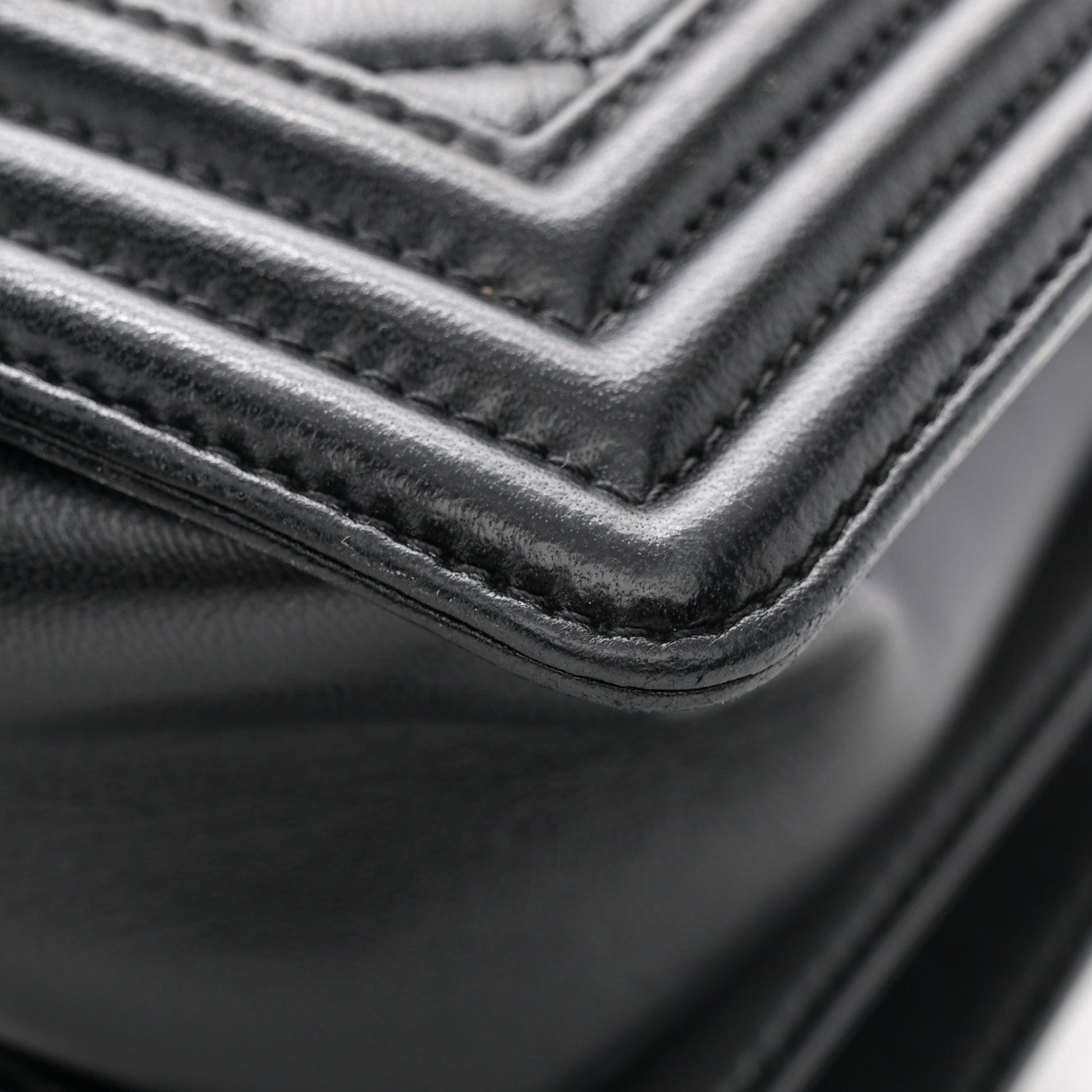 Chanel Lambskin Quilted Medium Boy Flap Black 11 of 11