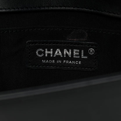 Chanel Calfskin Quilted Boy Clutch With Removable Chain So Black 7 of 9