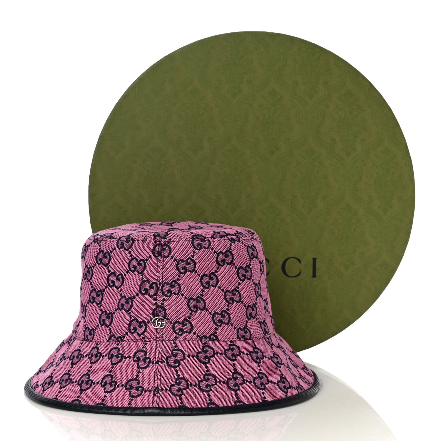 Gucci Canvas GG Monogram Bucket Hat XL Pink 7 of 7