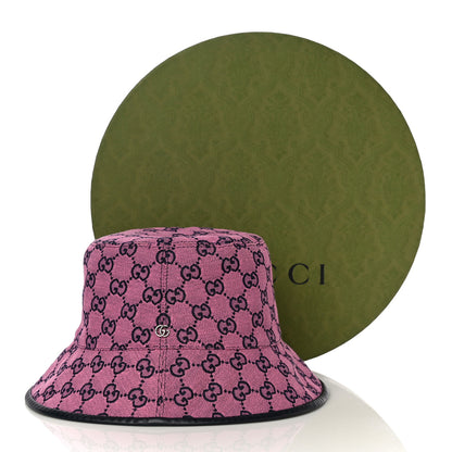 Gucci Canvas GG Monogram Bucket Hat XL Pink 7 of 7