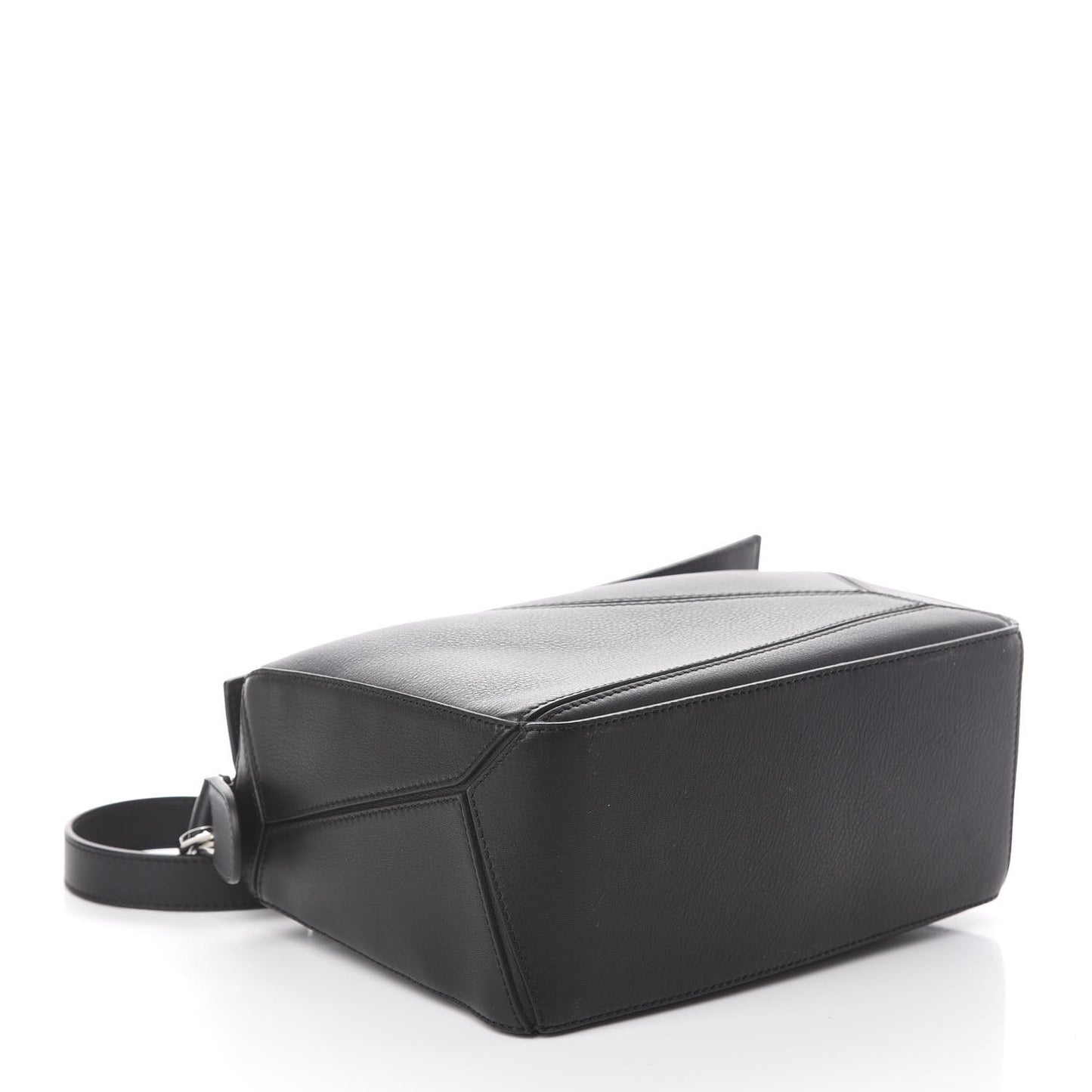 Calfskin Small Puzzle Bag Black