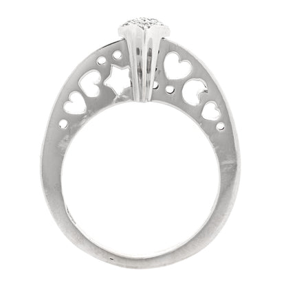Pasquale Bruni 18K White Gold Diamond Star Pave Ring 60 9 4 of 6