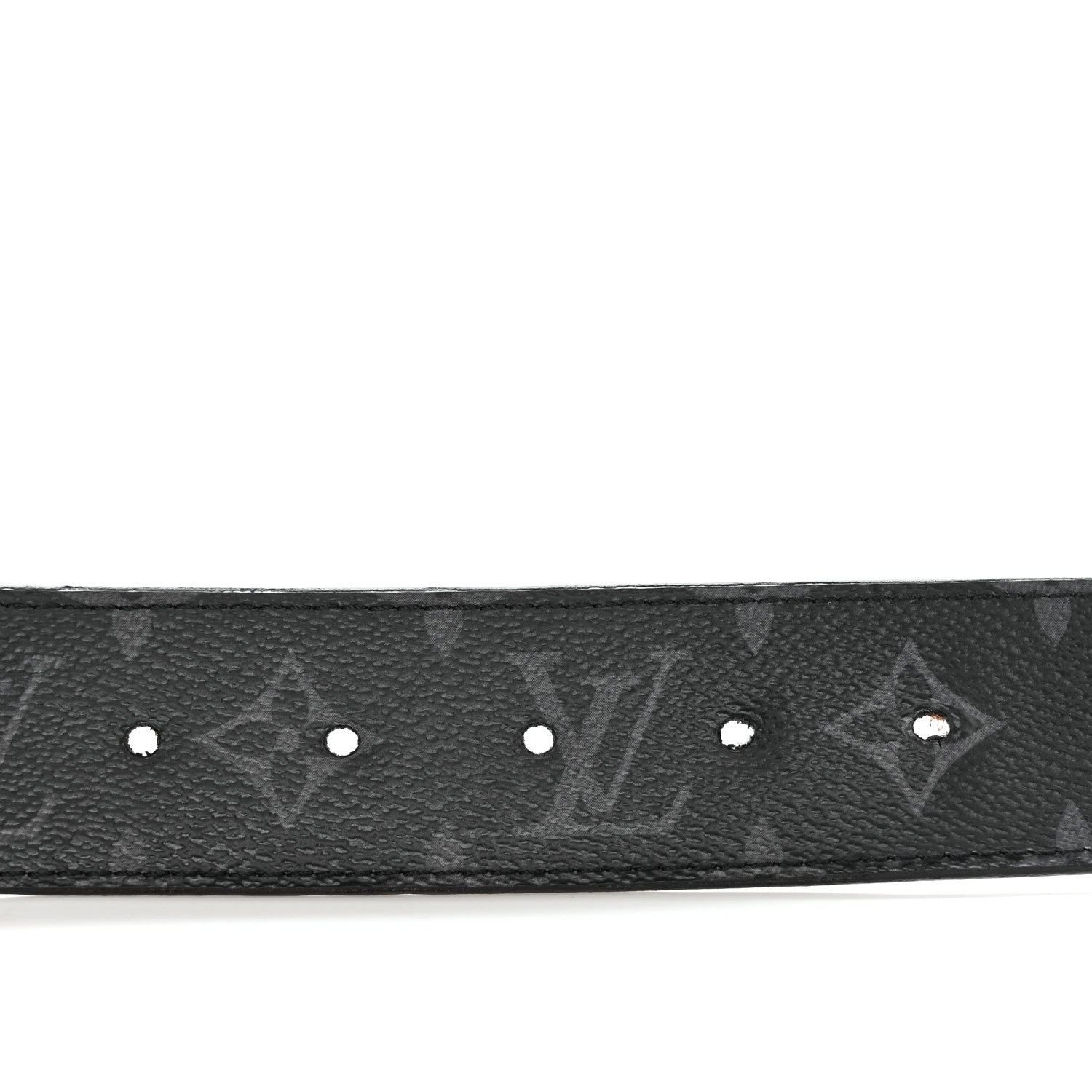 Louis Vuitton Monogram Eclipse Taigarama 40mm LV Initiales Reversible Belt 80 32 Black 4 of 7