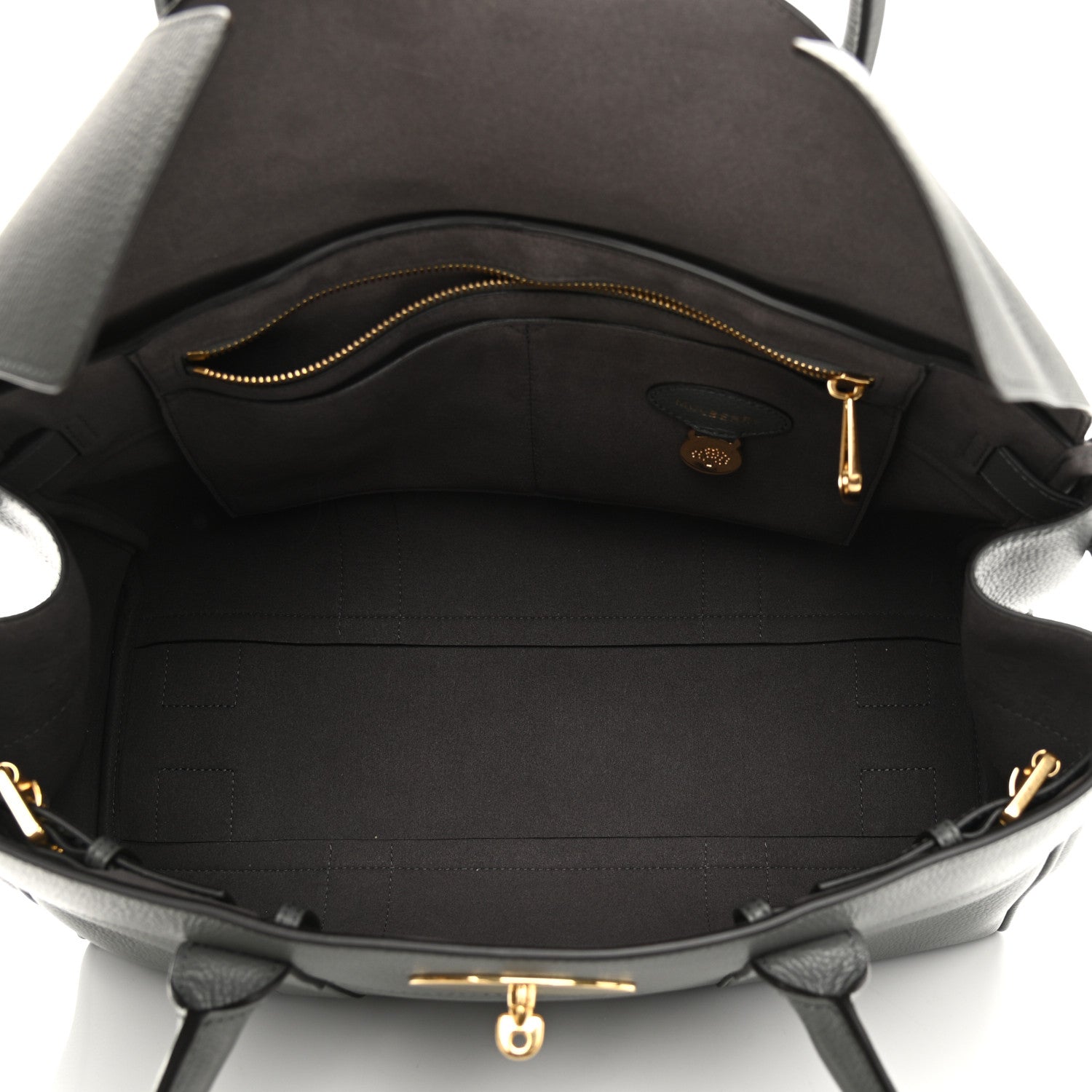 Mulberry Classic Grain Calfskin Bayswater Dark Grey 5 of 11