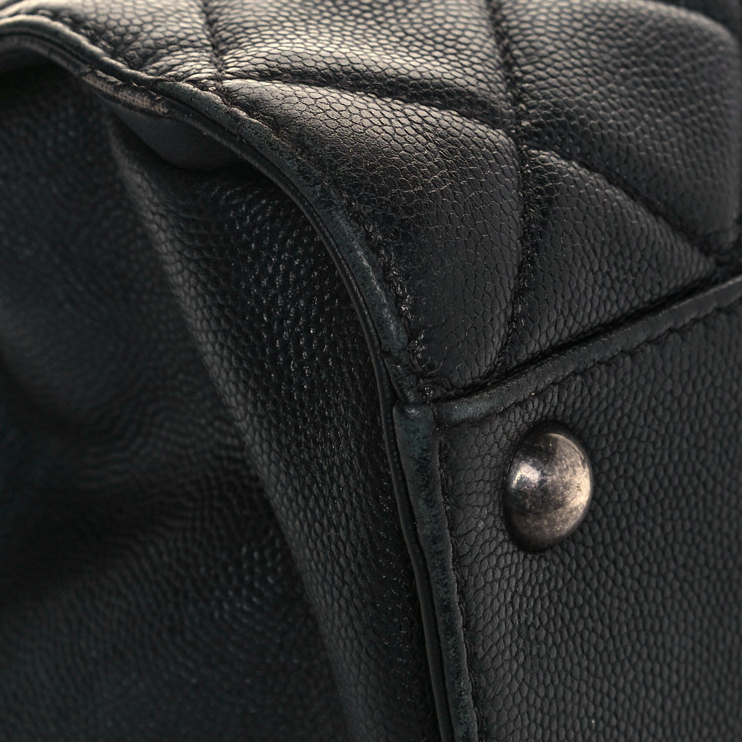 Chanel Caviar Quilted Small CC Bucket Bag Black 8 of 14