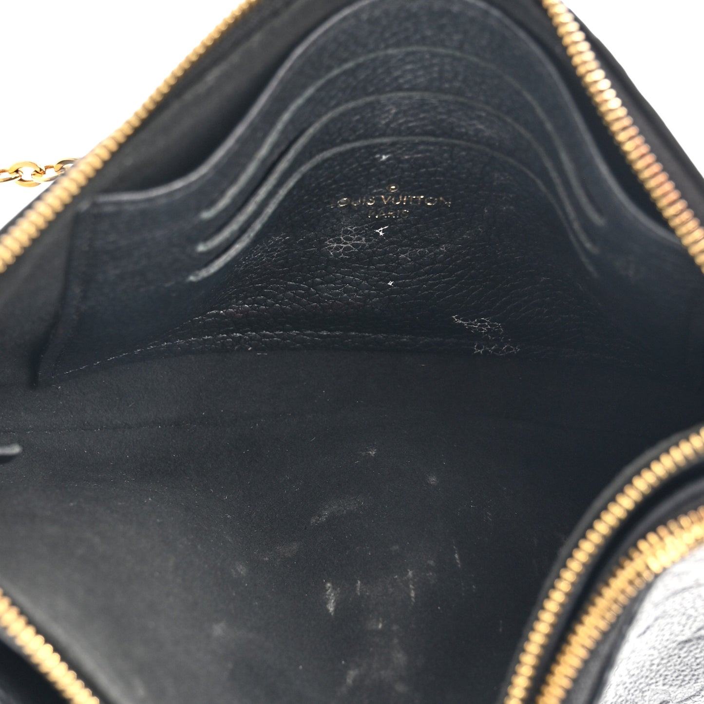 Empreinte Double Zip Pochette Black