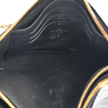 Louis Vuitton Empreinte Double Zip Pochette Black 7 of 18