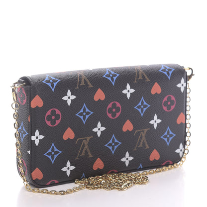 Louis Vuitton Game On Felicie Chain Wallet Black 4 of 9