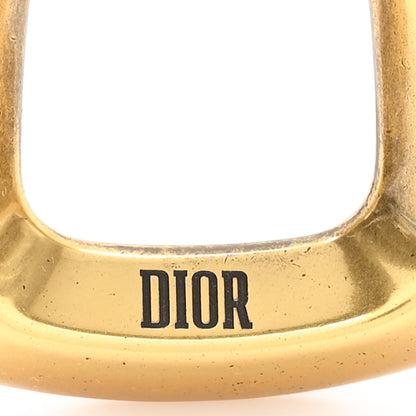 Christian Dior Metal DIOR Hoop Earrings Gold 3 of 4