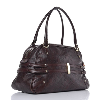 Gucci Guccissima Large Wave Boston Dark Brown 3 of 25