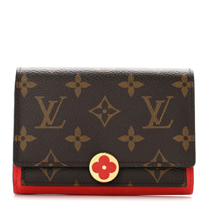 Louis Vuitton Monogram Flore Compact Wallet Coquelicot 1 of 6