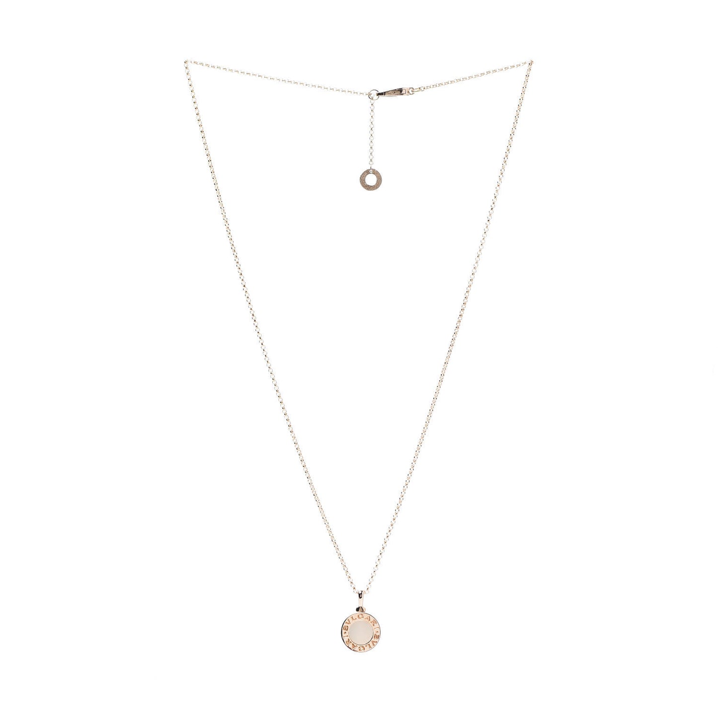 18K Rose Gold Mother of Pearl BVLGARI BVLGARI Pendant Necklace