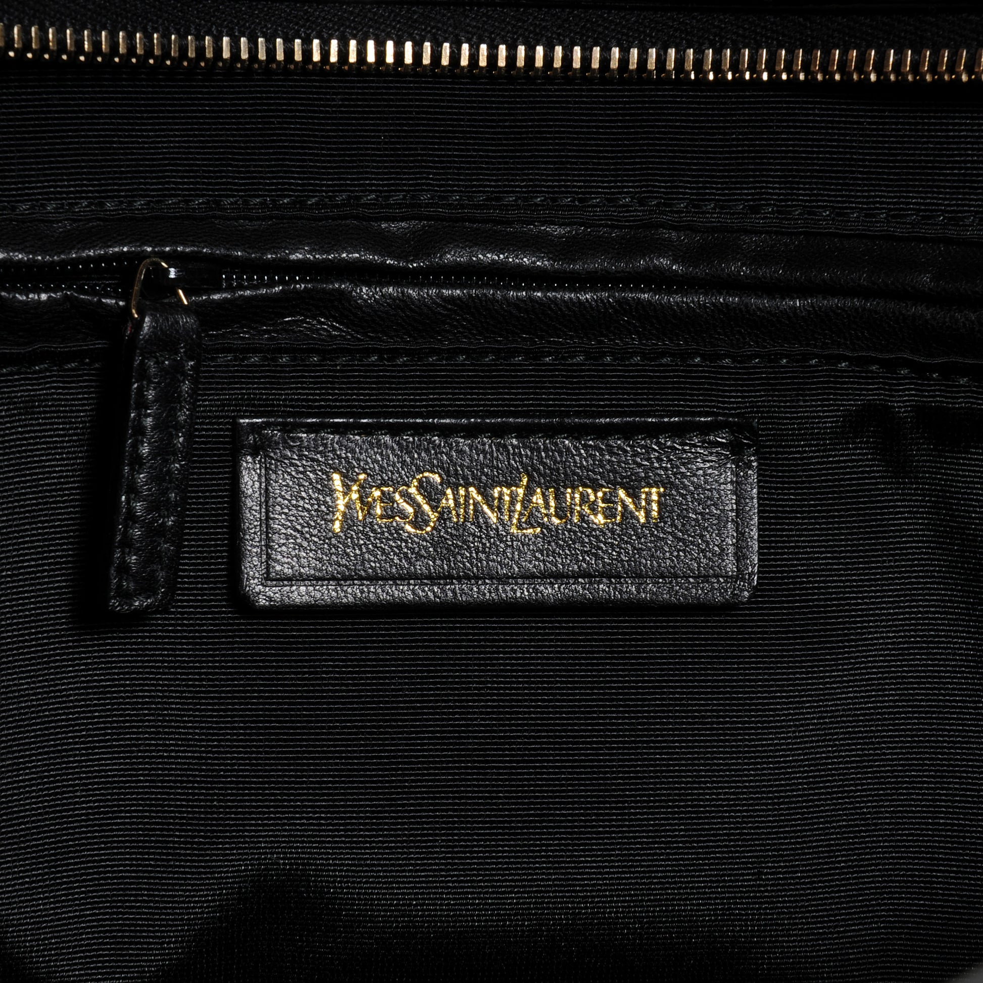 Saint Laurent Textured Patent Leather Large Cabas Chyc Black 6 of 8