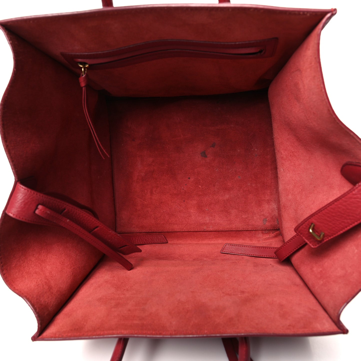 Baby Grained Calfskin Medium Phantom Luggage Carmin