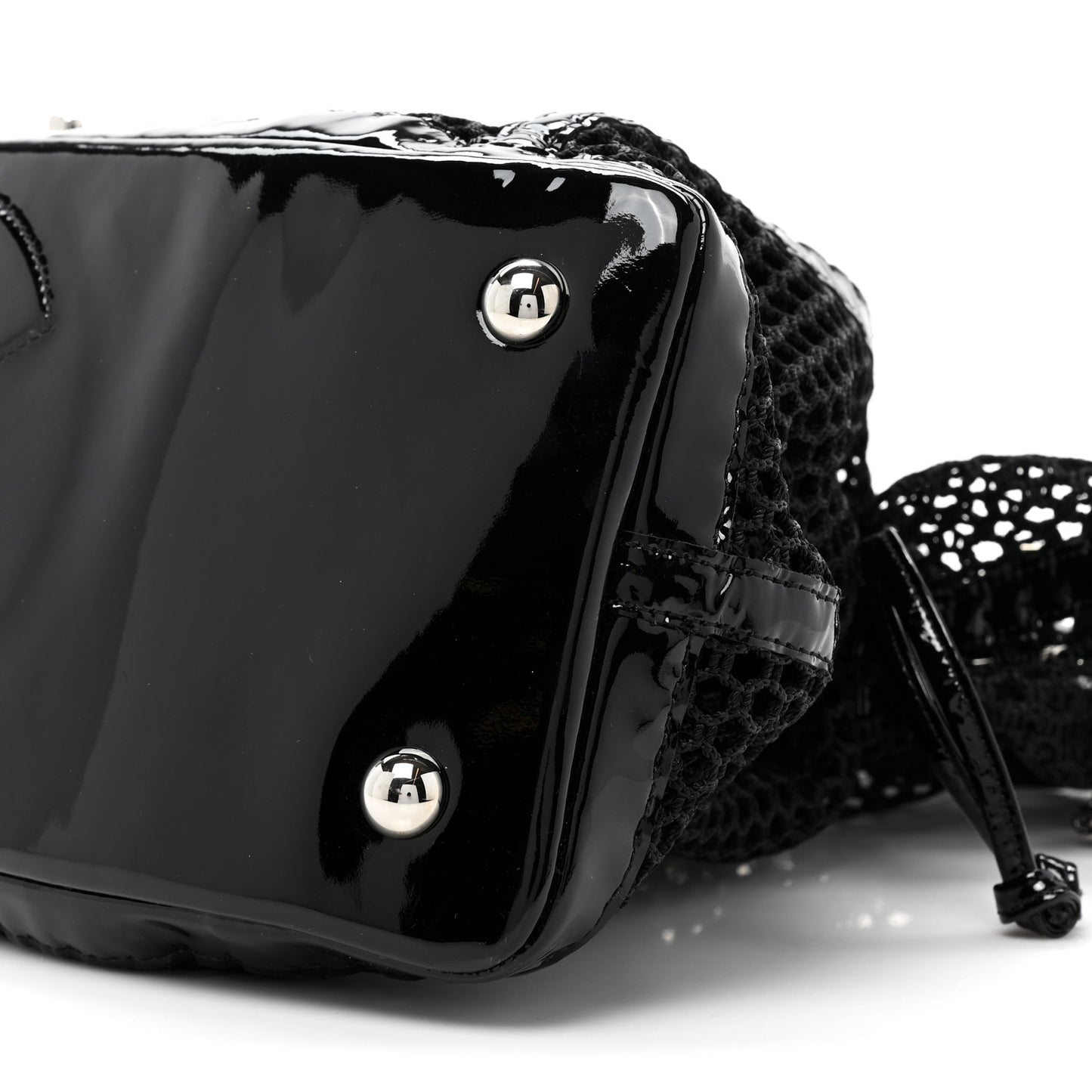 Patent Net Large La Madrague Tote Black