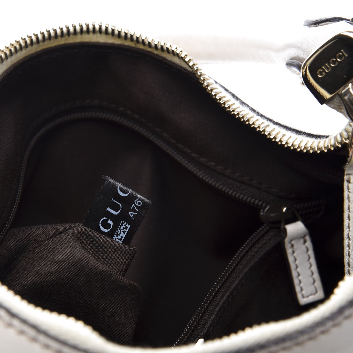 Monogram Medium D Gold Ring Hobo White