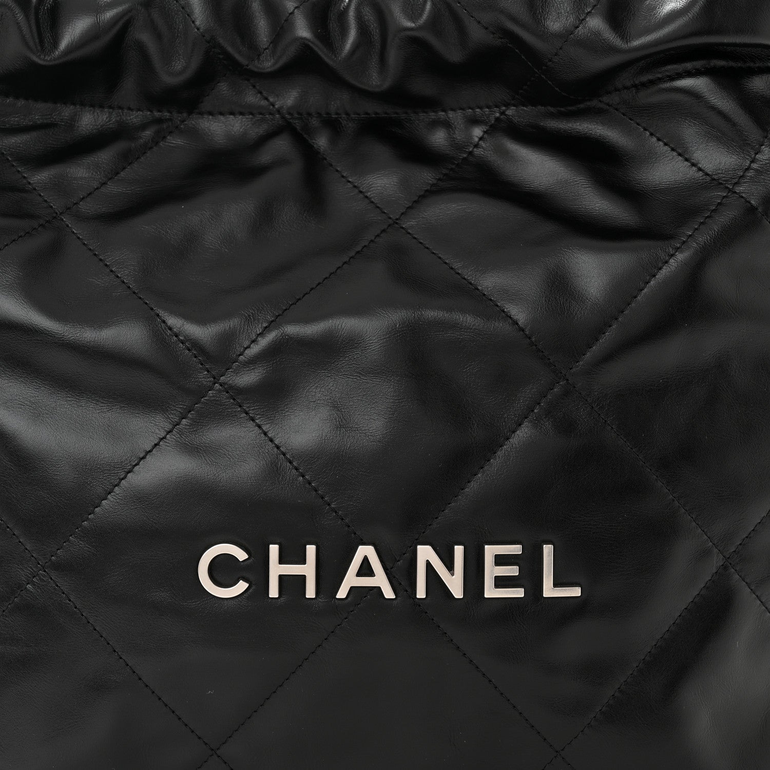 Chanel Shiny Calfskin Quilted Small Chanel 22 Black 9 of 12