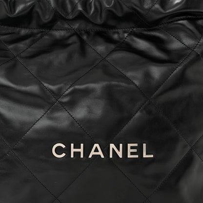 Chanel Shiny Calfskin Quilted Small Chanel 22 Black 9 of 12