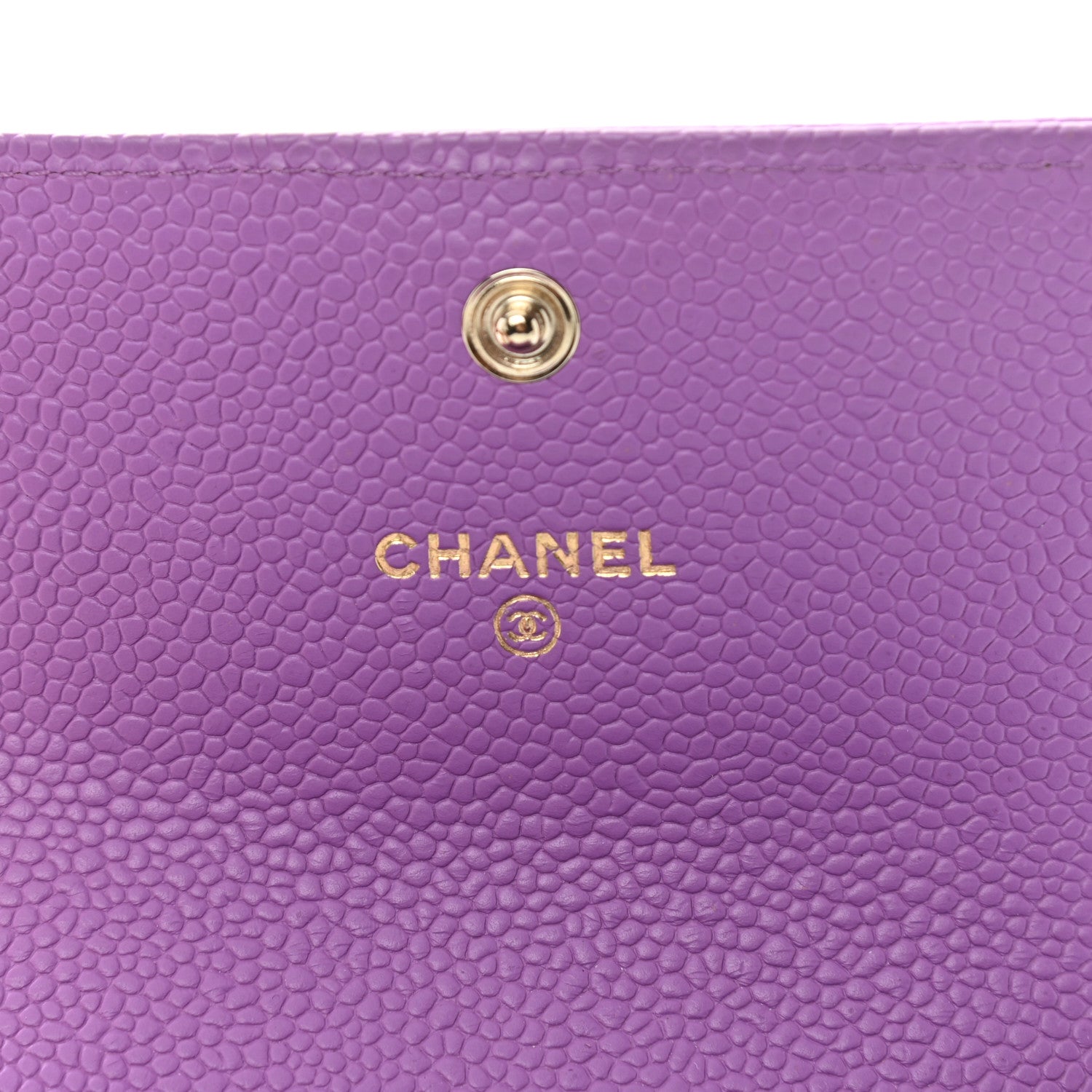 Chanel Caviar Quilted Boy Flap Card Holder Purple 6 of 10