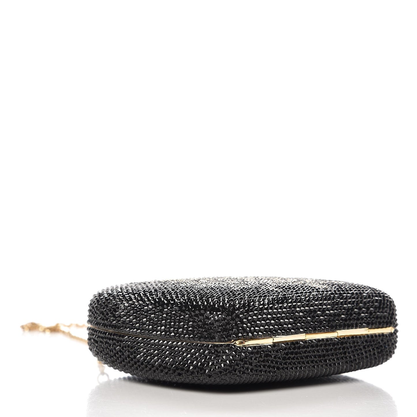 Swarovski Crystal Aquarius Minaudiere Clutch Black