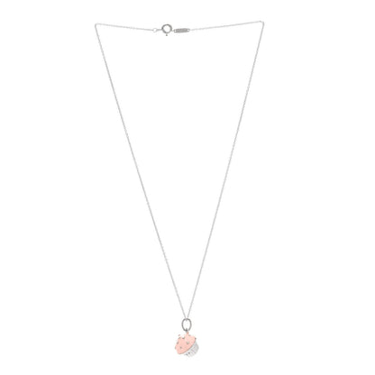 Tiffany Sterling Silver Enamel Cupcake Charm Necklace Pink 3 of 6