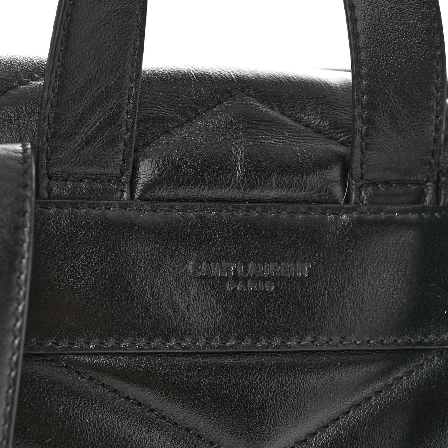 Calfskin Y Quilted Monogram Medium Loulou Backpack Black