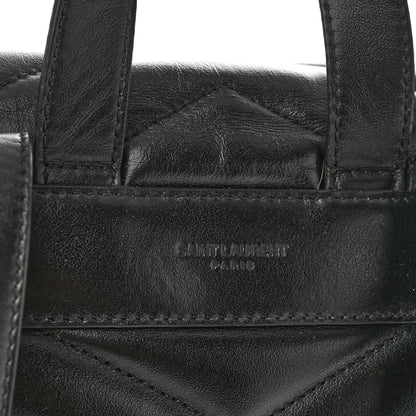 Saint Laurent Calfskin Y Quilted Monogram Medium Loulou Backpack Black 8 of 11