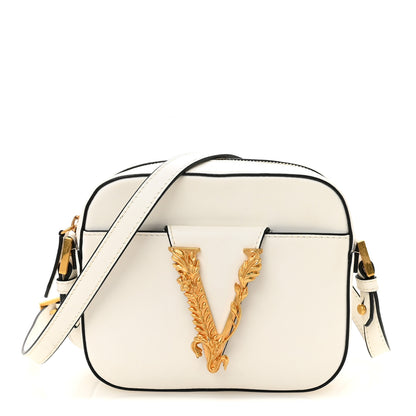 Versace Vitello Virtus Camera Bag White 1 of 10