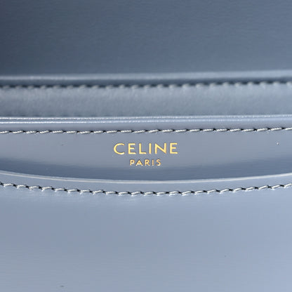Celine Shiny Calfskin Teen Besace Blue Grey 6 of 9