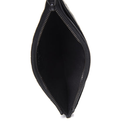 Chanel Crinkled Calfskin Quilted Classic Zip Pouch So Black 5 of 8