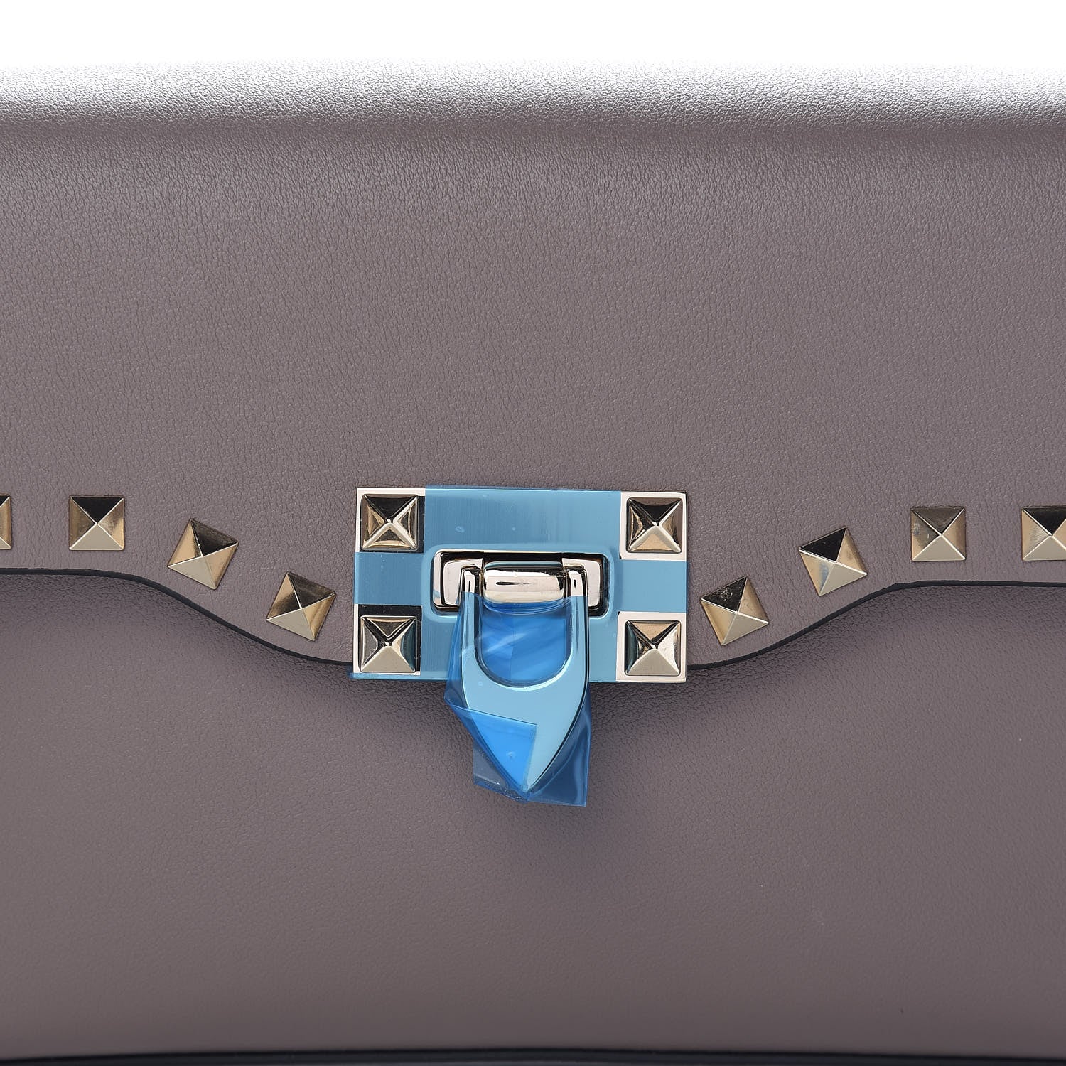 Valentino Garavani Vitello Medium Rockstud Flip Lock Crossbody Bag Clay 7 of 11