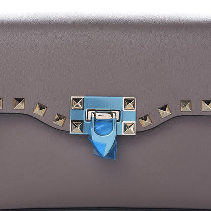 Valentino Garavani Vitello Medium Rockstud Flip Lock Crossbody Bag Clay 7 of 11