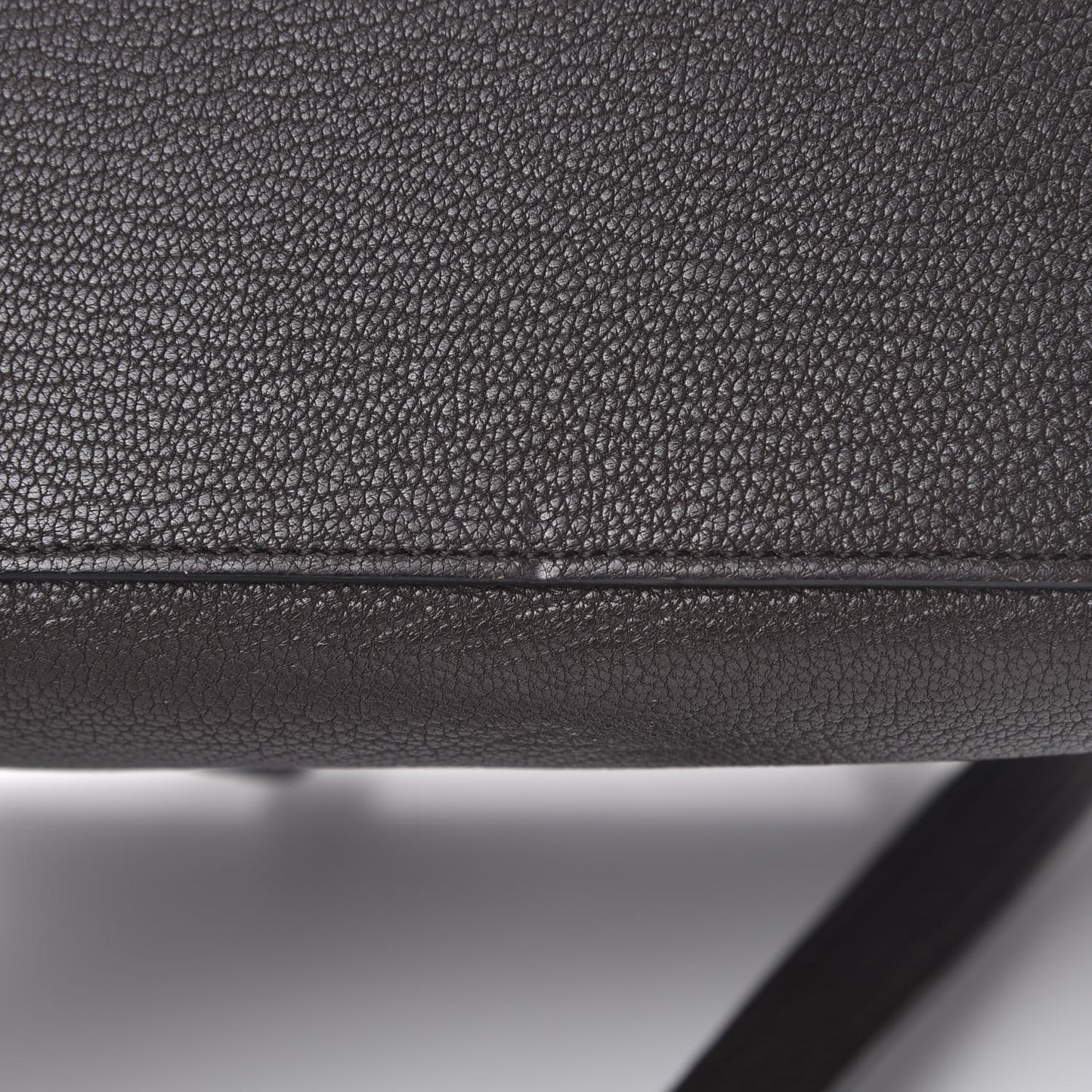 Drummed Calfskin Nano Luggage Brown
