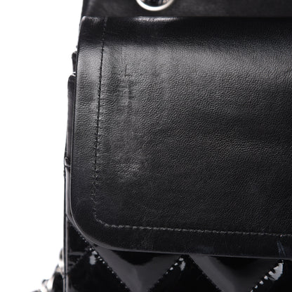 Chanel Patent Quilted Jumbo Double Flap Black 18 of 19