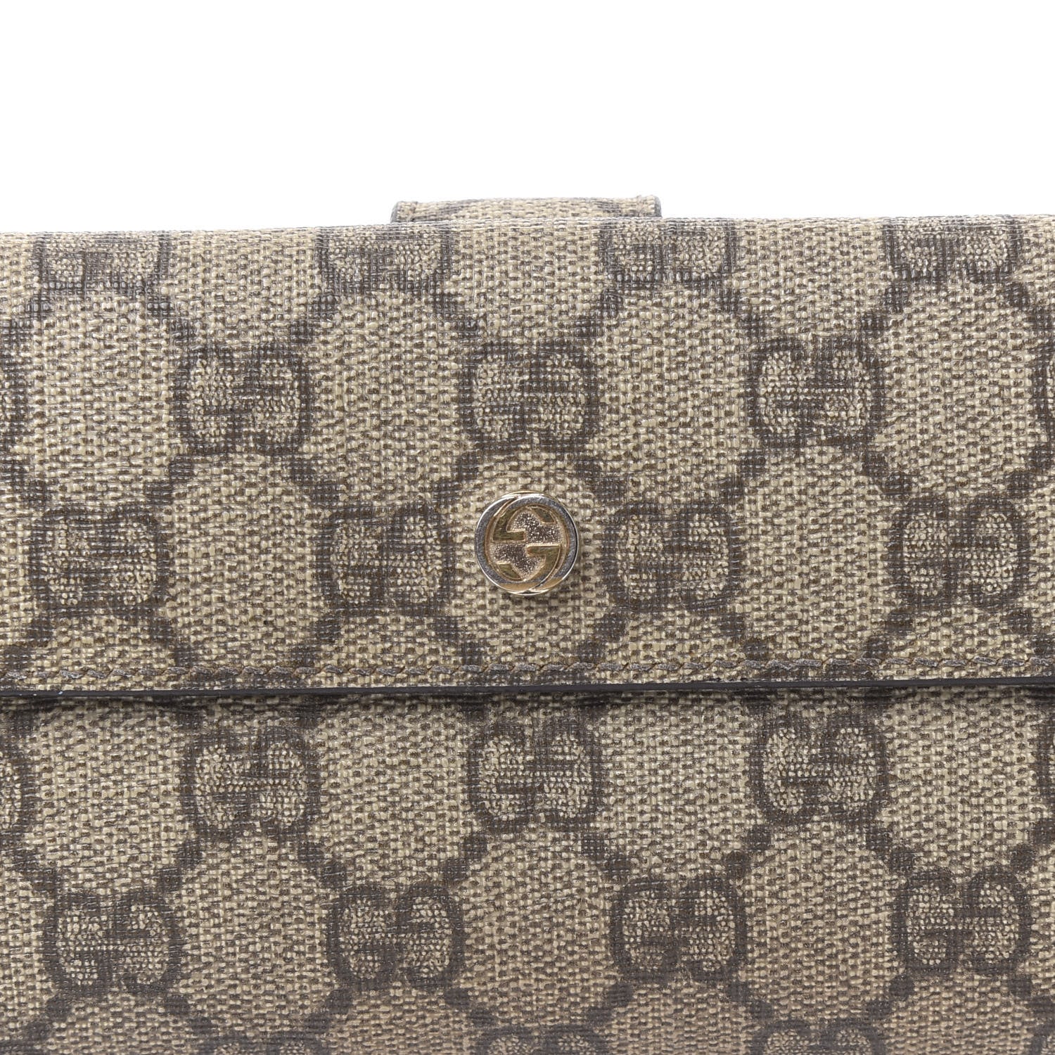 Gucci GG Supreme Monogram Interlocking Continental Flap Wallet 9 of 10