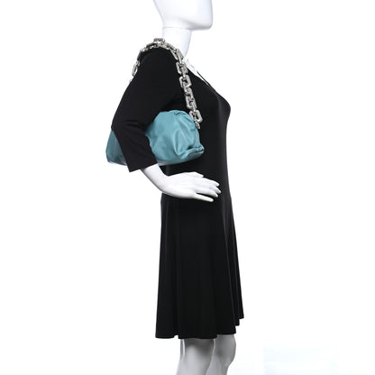 Bottega Veneta Calfskin The Pouch Chain Linloleum 2 of 10