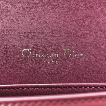 Christian Dior Patent Cannage Lady Dior Convertible Clutch Mallow Rose 6 of 12