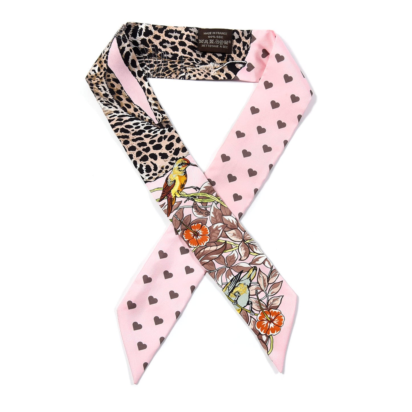 Silk Jungle Love Love Twilly Rose Pale Etoupe