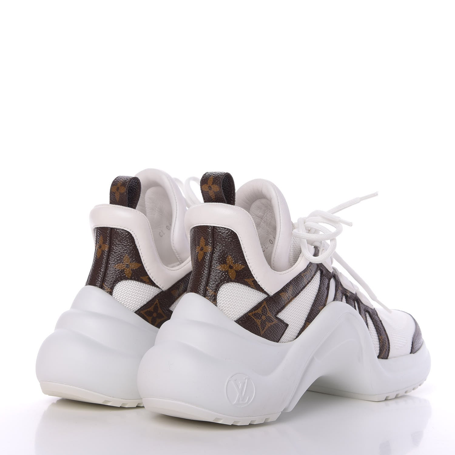 Louis Vuitton Patent Monogram LV Archlight Sneakers 37.5 White 4 of 9