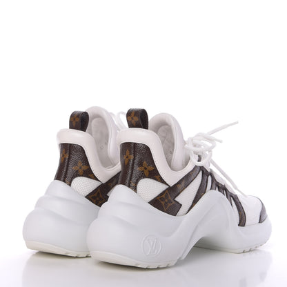 Louis Vuitton Patent Monogram LV Archlight Sneakers 37.5 White 4 of 9